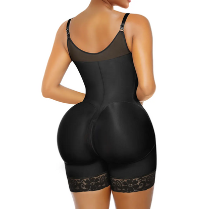 Colombianas shapewear for Women Tummy Control Butt Lifter Shaper with Zipper Crotch detachable shoulder strap
