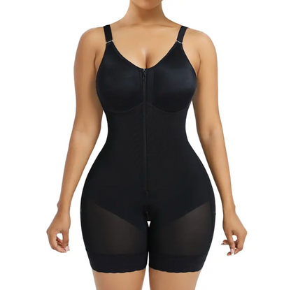 Colombianas shapewear for Women Tummy Control Butt Lifter Shaper with Zipper Crotch detachable shoulder strap